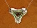 Silver and Gold Bespoke Opal and Emerald Pendant