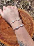Organic Seashell Silver Bracelet Brisbane