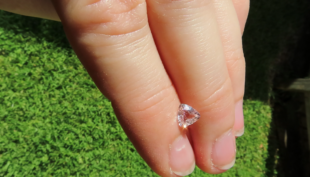 Trilliant Light Pink Sapphire