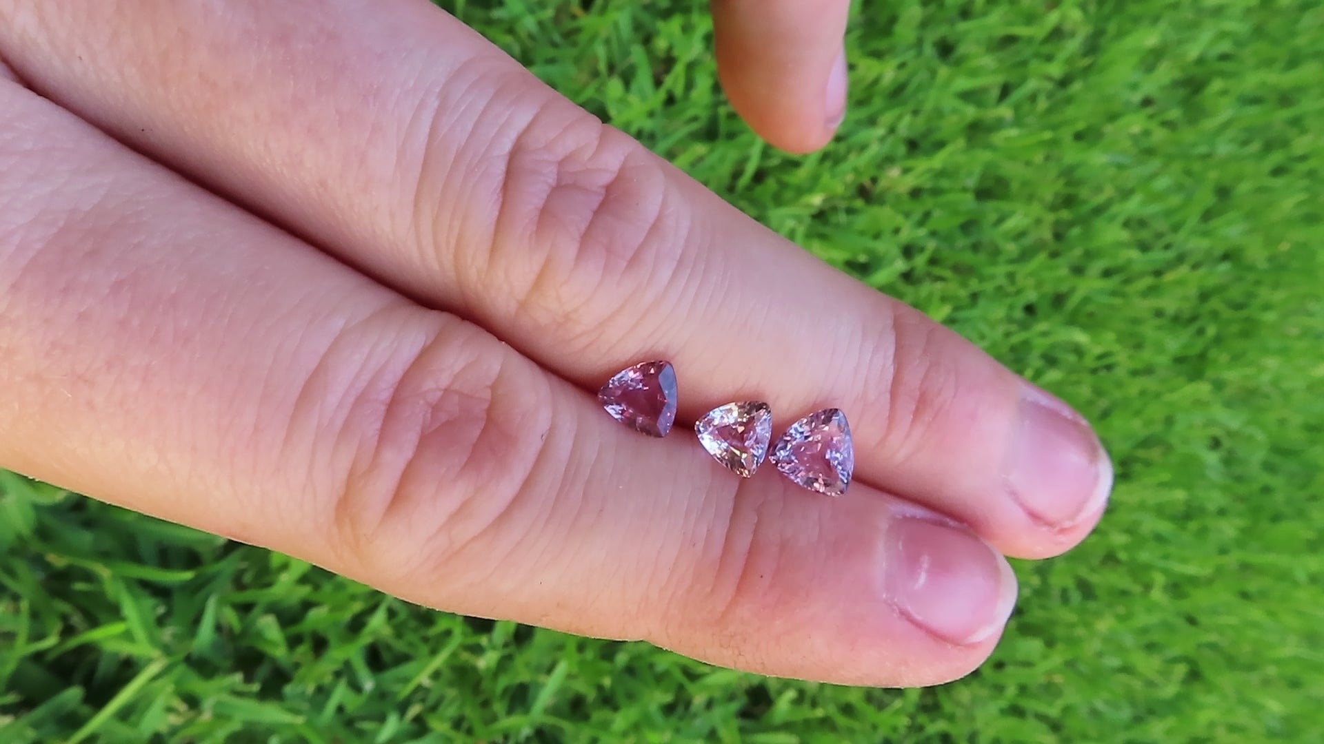 Trilliant Pink Sapphire