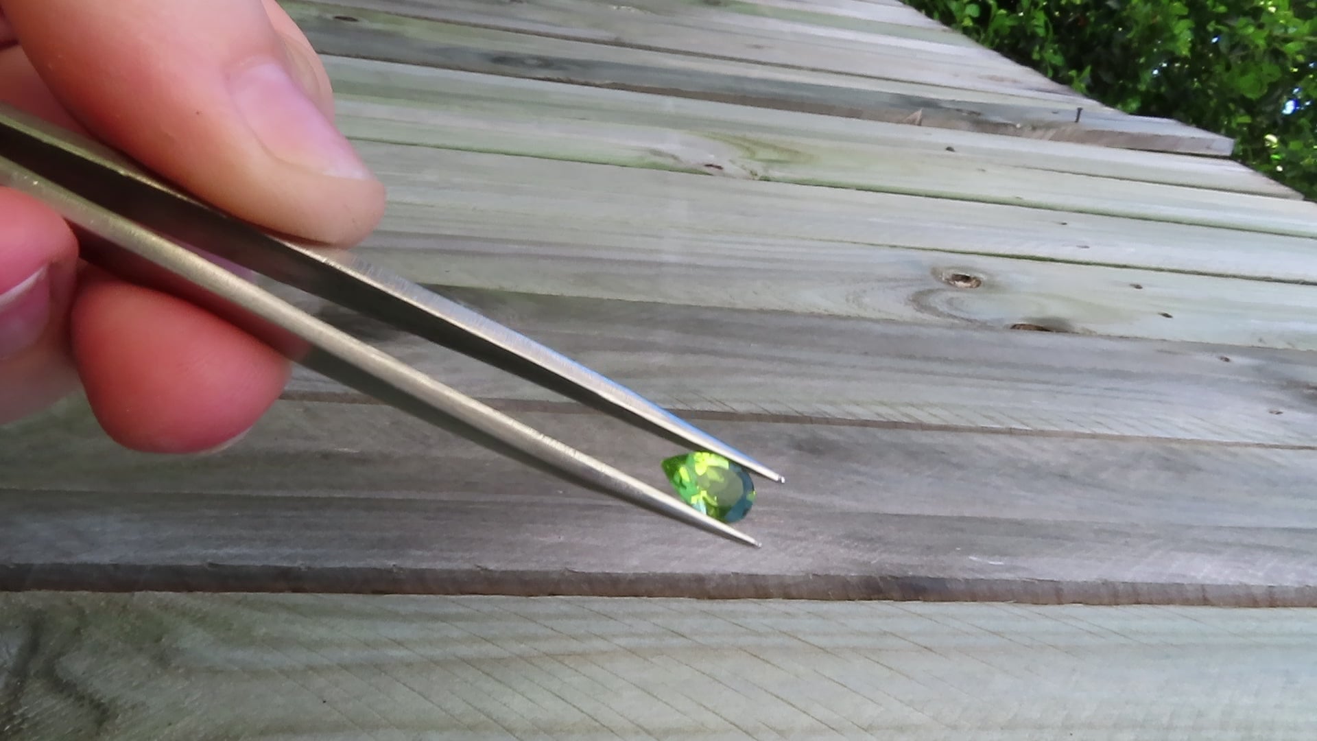 Pear Peridot for bespoke jewellery design