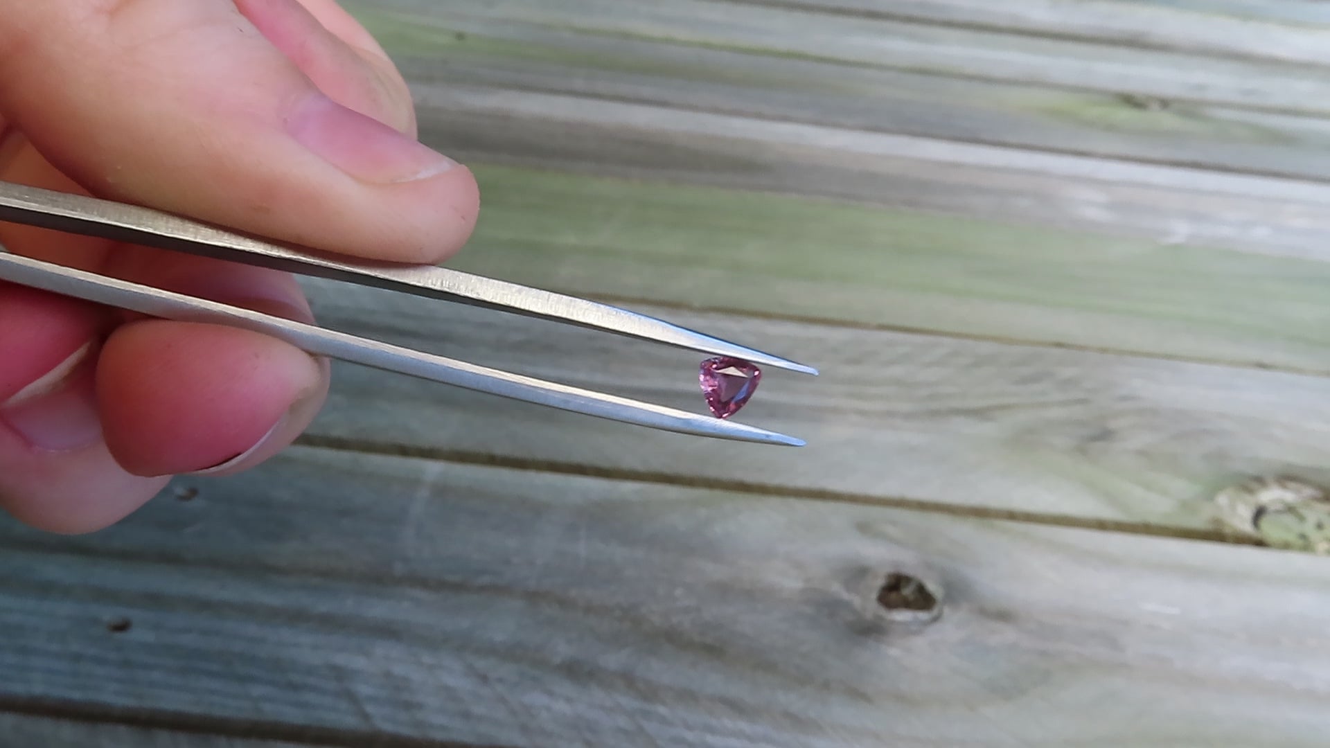 Mauve Sapphire Trilliant Cut for custom design